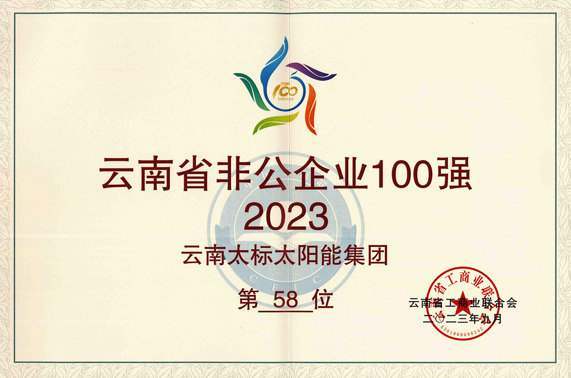 2023非公企業(yè)100強(qiáng)